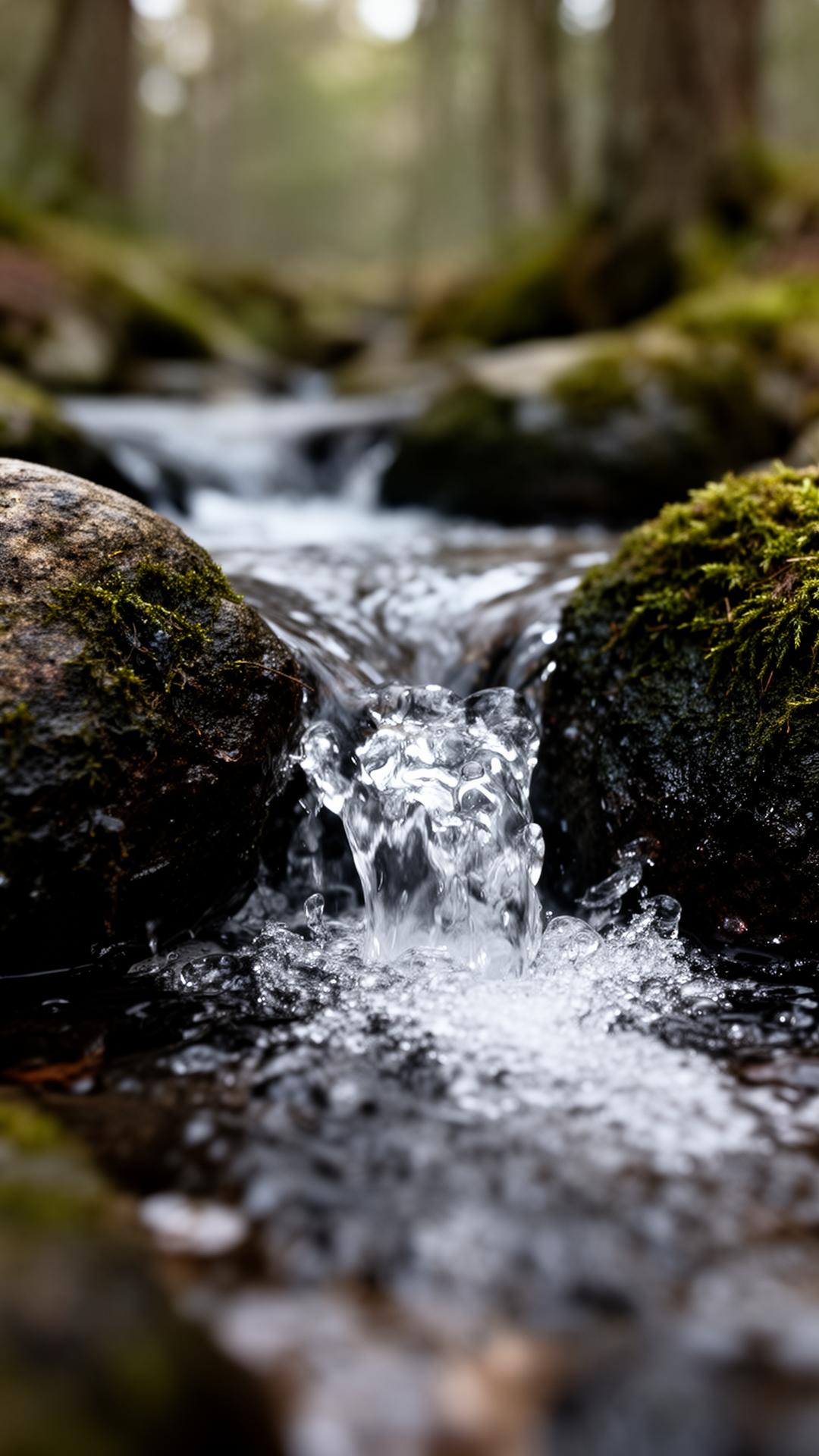 Clear Nordic spring water